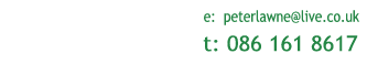 Contact Peter Lawne by email to peterlawne@live.co.uk or by phone: 086 161 8617, Counselling & Psychotherapy, Donegal Town, Ireland